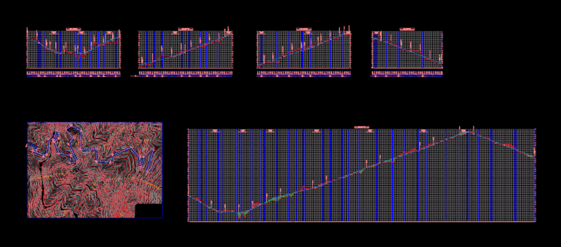 Profiles And Contours DWG Block for AutoCAD
