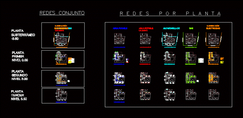 Project Networks DWG Full Project for AutoCAD