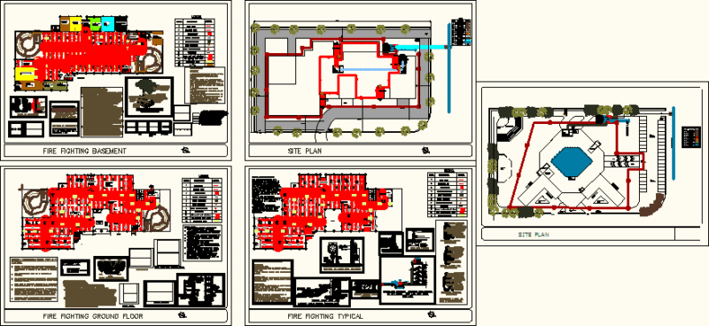 Protecion Contra Incendios DWG Block for AutoCAD