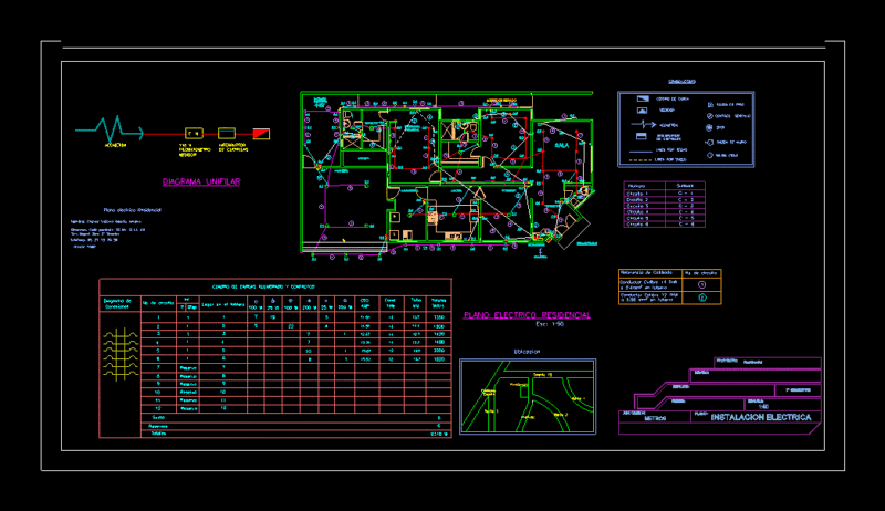 Pryecto Residential Electric DWG Block for AutoCAD