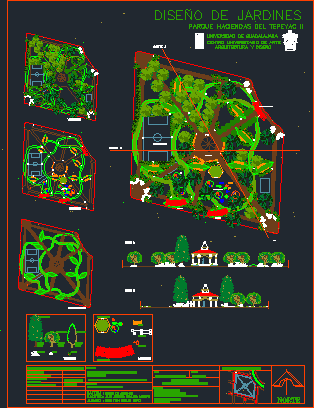 Public Park Design DWG Block for AutoCAD â€