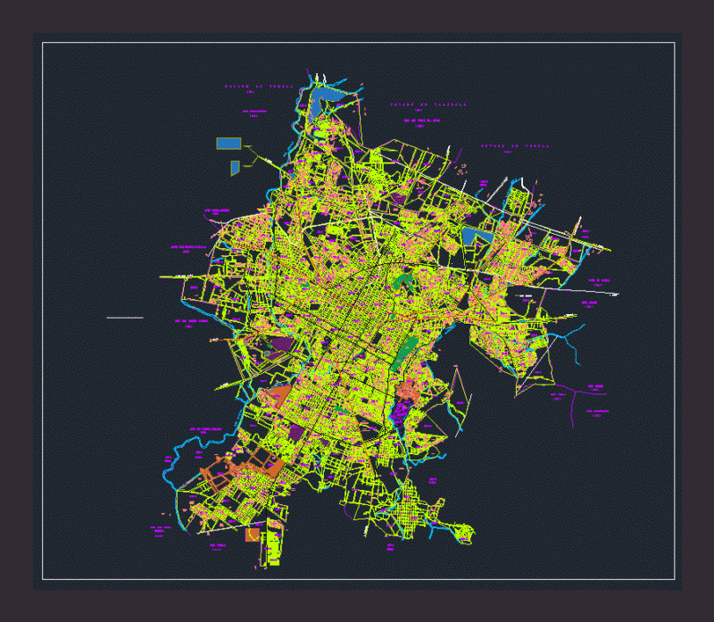 Puebla DWG Block for AutoCAD