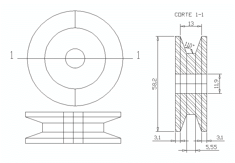 Chain Pulley Block Cad Drawing at Patty Watson blog