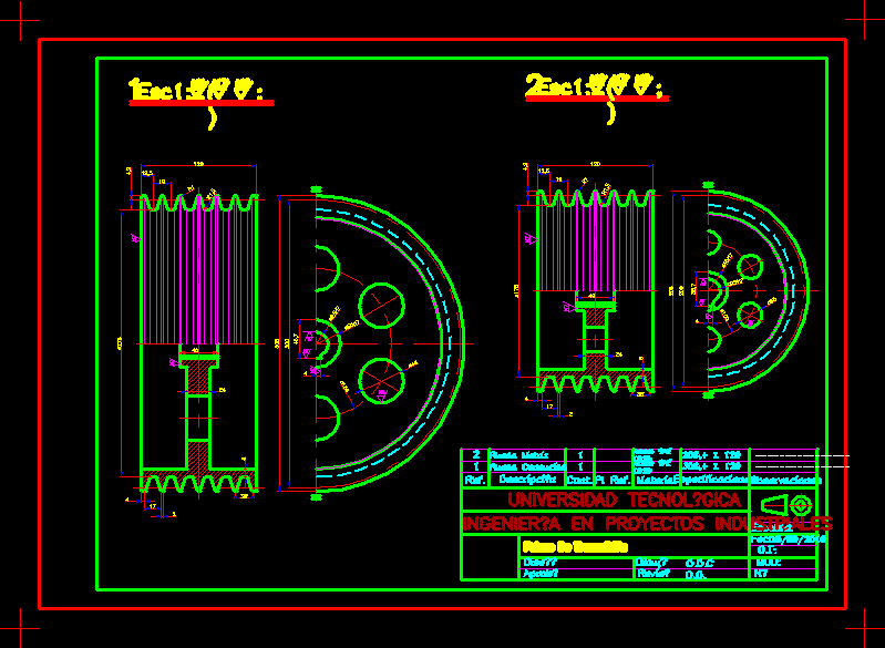 Pulley DWG Block for AutoCAD • Designs CAD