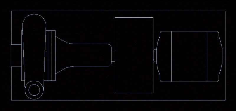 Pump 2 – D DWG Block for AutoCAD
