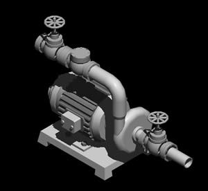 Pump 3D DWG Model for AutoCAD