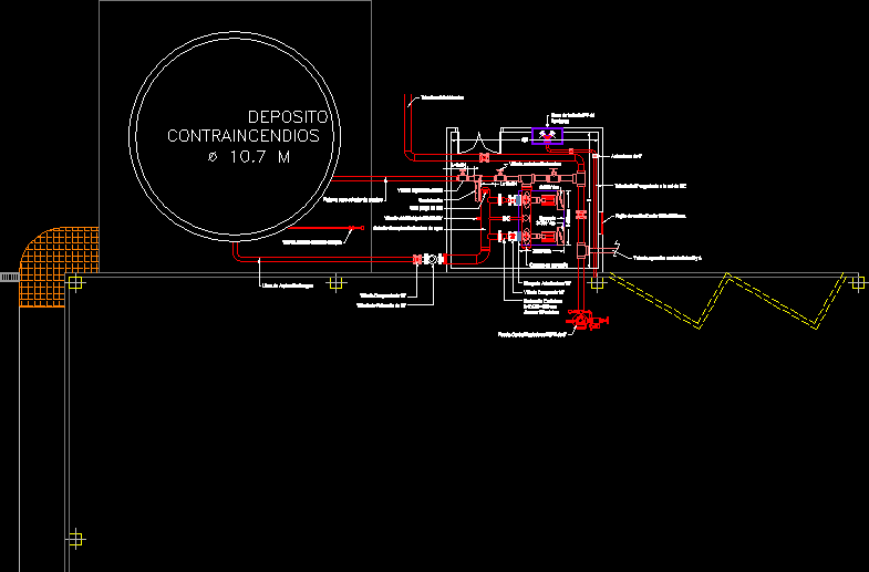 Pump Room - Fire Protection DWG Block for AutoCAD