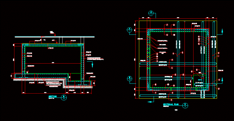 Pump Room DWG Block for AutoCAD