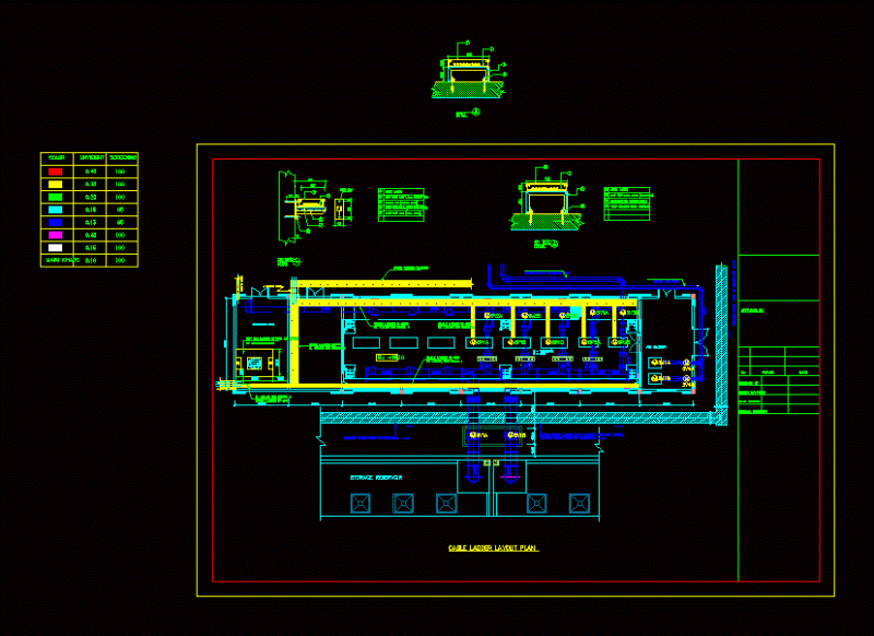 Pumping – Cable Ladder Season DWG Block for AutoCAD