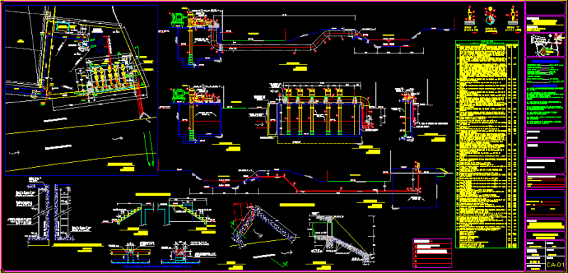 Pumping Drain Pit DWG Block for AutoCAD