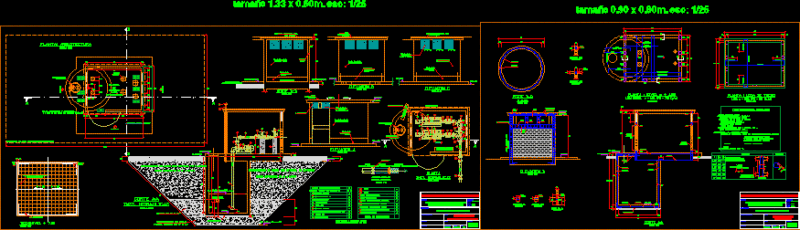 Pumping Station DWG Block for AutoCAD