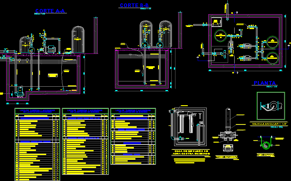 Pumping Station DWG Section for AutoCAD • Designs CAD