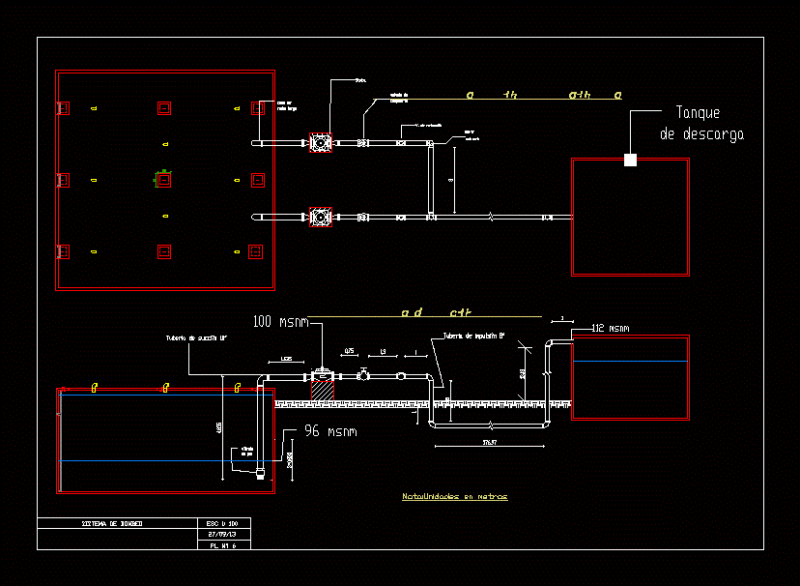 Pumping System DWG Block for AutoCAD