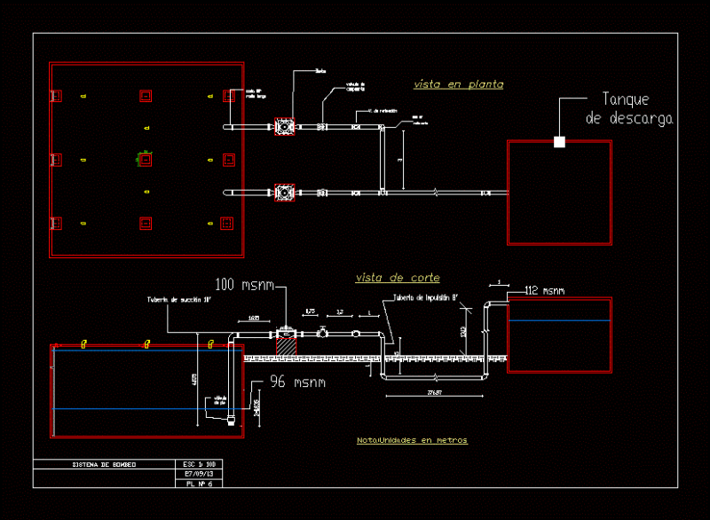 Pumping System DWG Block for AutoCAD