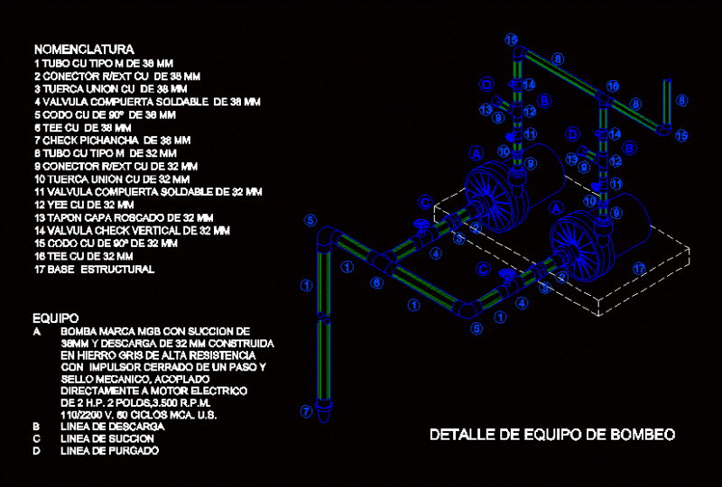 Pumps DWG Block for AutoCAD