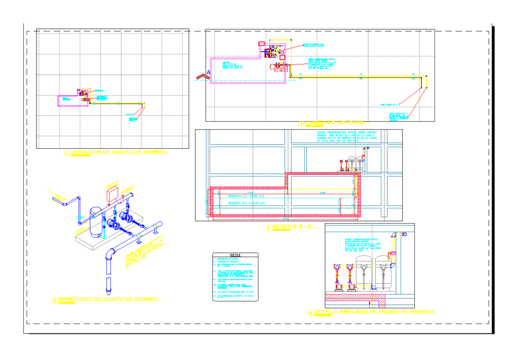 Pumpset DWG Block for AutoCAD