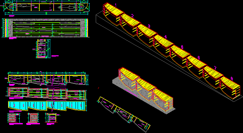 Rack Plant Detail Kayaks DWG Detail for AutoCAD • Designs CAD