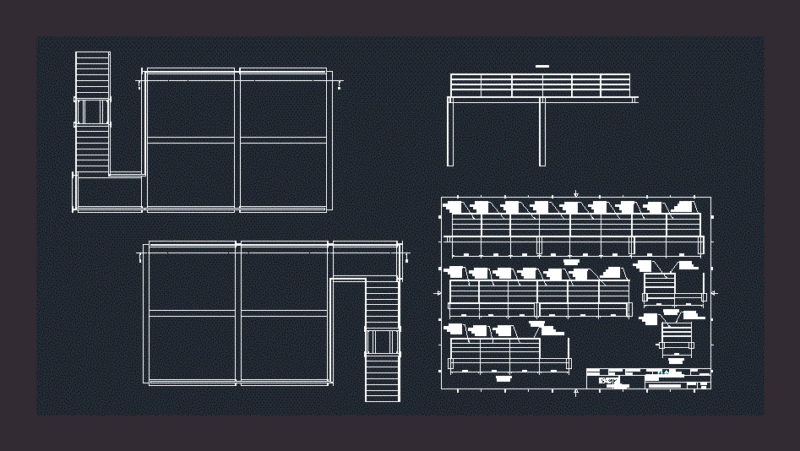 Railing DWG Block for AutoCAD