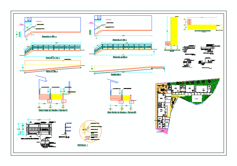 Rails DWG Section for AutoCAD