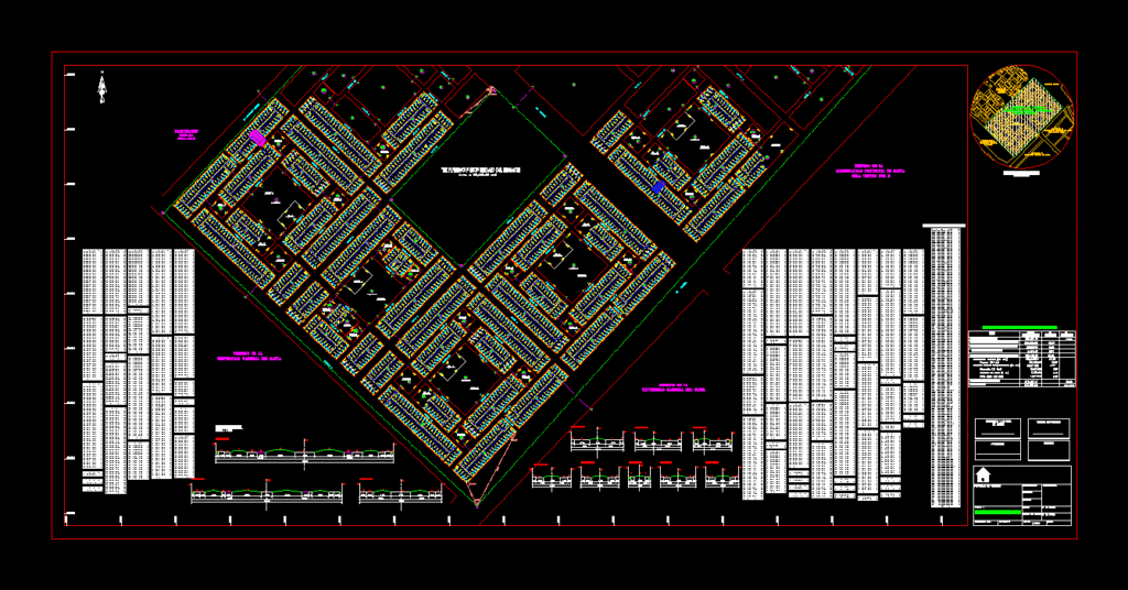 Re – Zone Estate DWG Block for AutoCAD