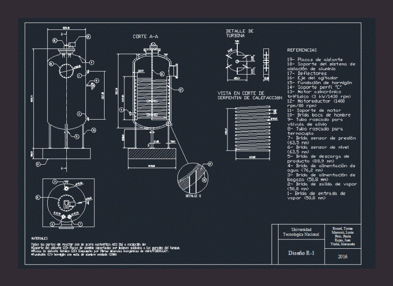 Reactor DWG Detail for AutoCAD