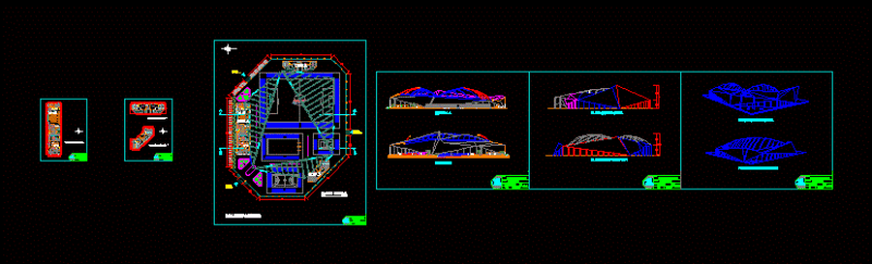 Recreational Sports Center Sports DWG Full Project for AutoCAD