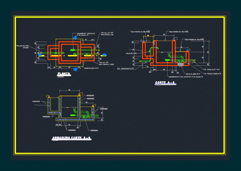 Reducing Pressure Chamber In Rural Areas DWG Block for AutoCAD