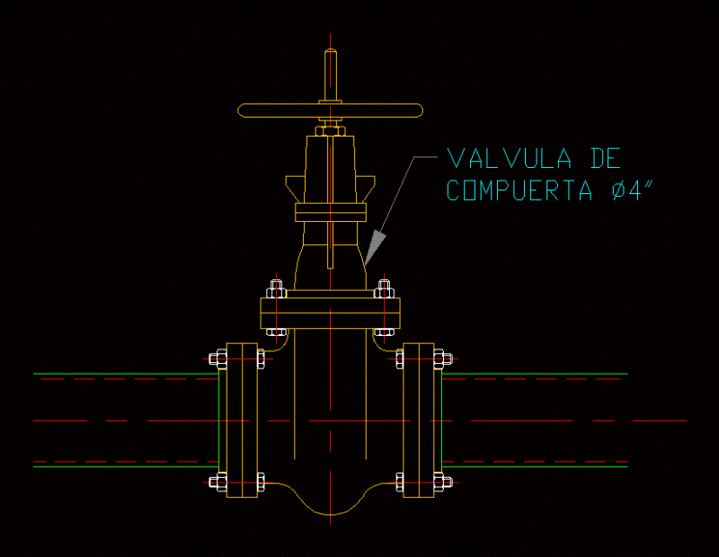 Reducing Valve DWG Block for AutoCAD