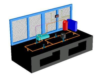 Refrigeration System ZIP CAD Drawing