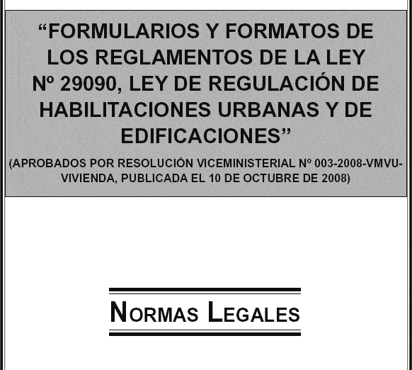 Regulation Law 29090 – Peru PDF (Document)