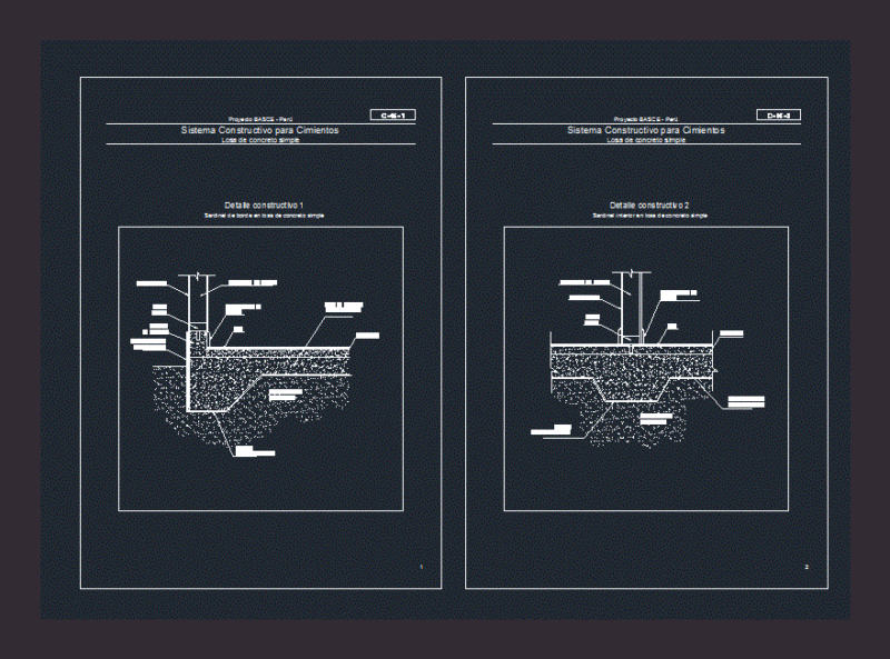 Reinforced Concrete Slab DWG Block for AutoCAD