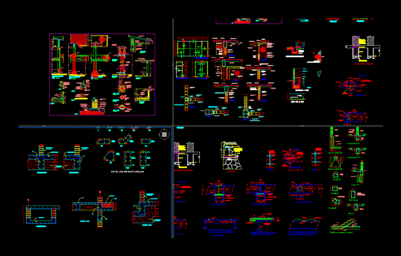 Reinforced Concrete Structural Details DWG Detail for AutoCAD