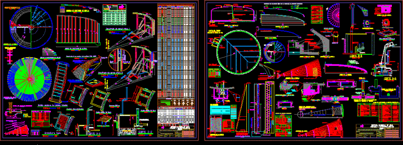 Reserve Tank 1000m3 DWG Block for AutoCAD