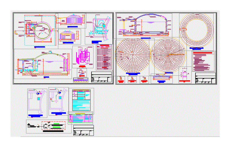 Reservoir 30m3 DWG Detail for AutoCAD