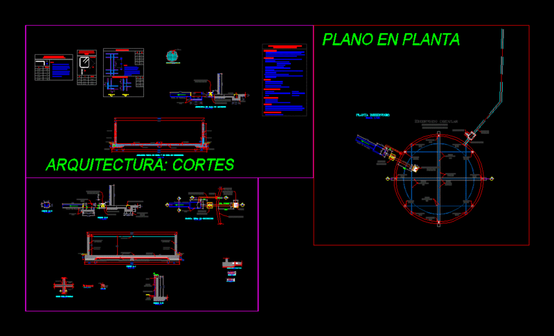 Reservoir DWG Detail for AutoCAD
