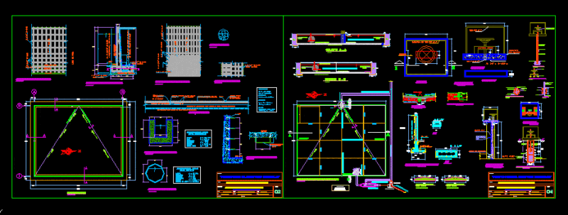 Reservoir Quechscani DWG Section for AutoCAD