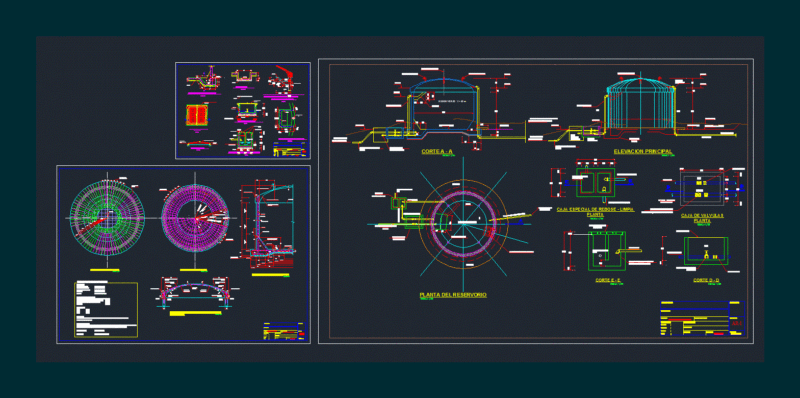 Reservoriode Water 60m3 DWG Detail for AutoCAD