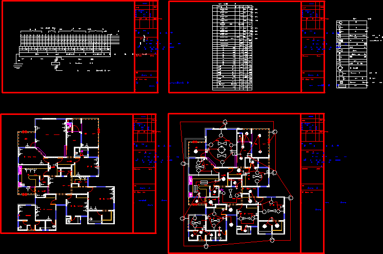 Residential Building Electrical Design DWG Block for AutoCAD • Designs CAD