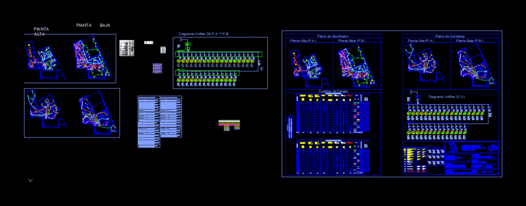 Residential Electrical Installation DWG Detail for AutoCAD