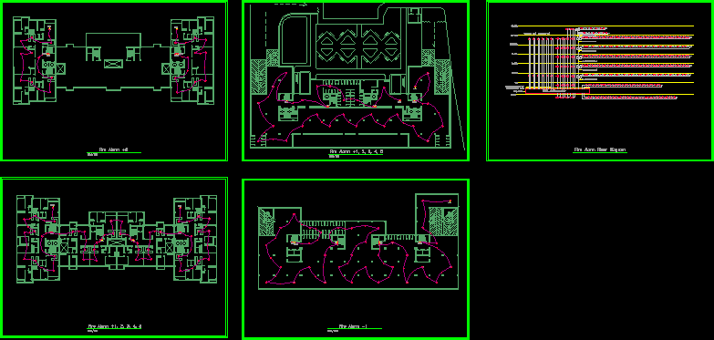 Residential Fire Alarm System DWG Full Project for AutoCAD ... symbol of wiring diagram 