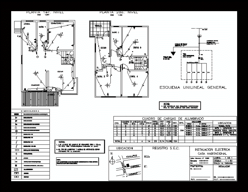 Residential Lighting DWG Block for AutoCAD