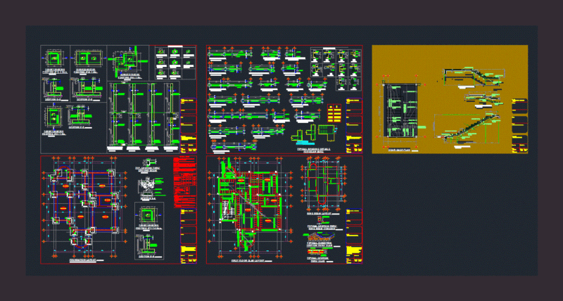 Residential Seismic Structures DWG Detail for AutoCAD