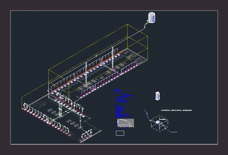 Restaurant Cold Water DWG Block for AutoCAD