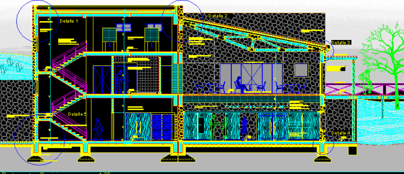 Restaurant Construction Detail DWG Detail for AutoCAD