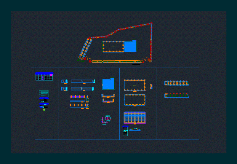Retaining Wall – Packing Plant DWG Block for AutoCAD
