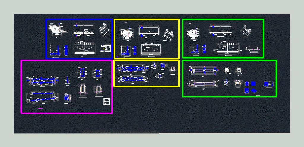 Retaining Wall And Culvert DWG Block for AutoCAD