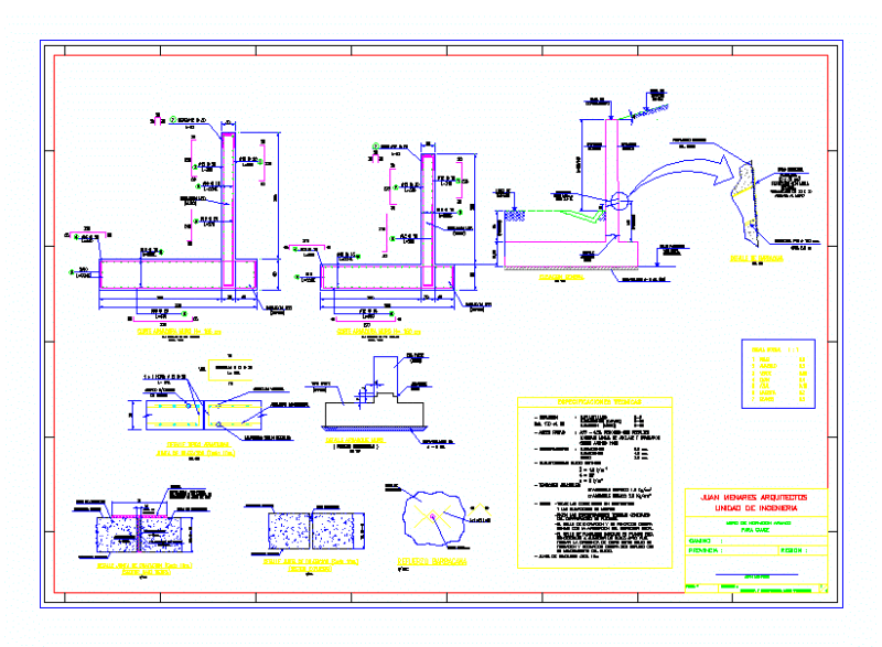 Retaining Wall DWG Block for AutoCAD