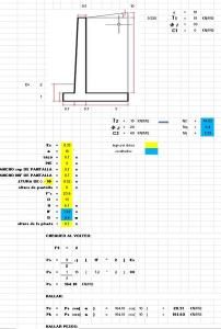 Retaining Wall XLS Excel Spreadsheet