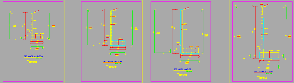 Retaining Walls DWG Block for AutoCAD