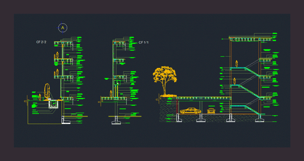 Reticular Slab DWG Detail for AutoCAD